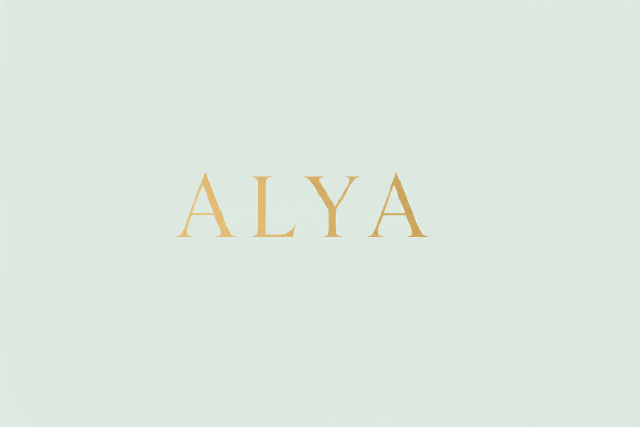 ALYA Logo — Mint Green Wordmark Only